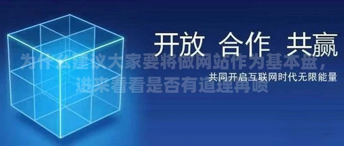 为什么建议大家要将做网站作为基本盘，进来看看是否有道理再喷